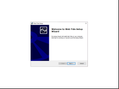 WebTide HTML Editor - welcome-screen-setup
